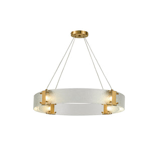 Parallel Lustre Verre Anneau Minimaliste Moderne-Luire