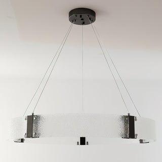 Parallel Lustre Verre Anneau Minimaliste Moderne-Luire
