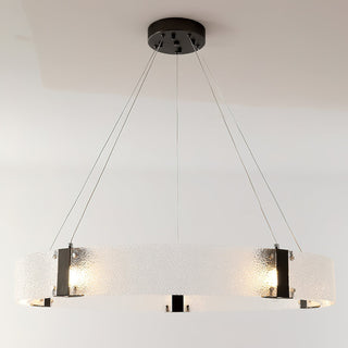 Parallel Lustre Verre Anneau Minimaliste Moderne-Luire