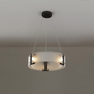 Parallel Lustre Verre Anneau Minimaliste Moderne-Luire