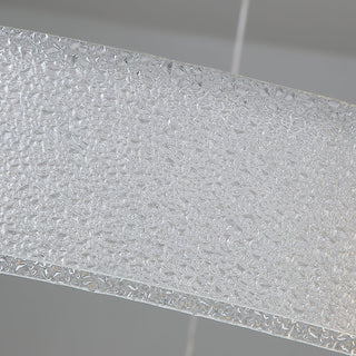 Parallel Lustre Verre Anneau Minimaliste Moderne-Luire