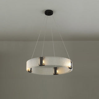 Parallel Lustre Verre Anneau Minimaliste Moderne-Luire