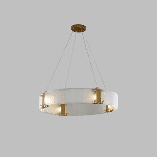 Parallel Lustre Verre Anneau Minimaliste Moderne-Luire