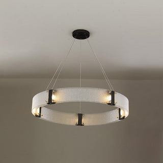 Parallel Lustre Verre Anneau Minimaliste Moderne-Luire