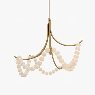 Parel Alabaster Chandelier-Neutral Decor