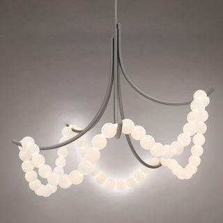 Parel Alabaster Chandelier-Neutral Decor