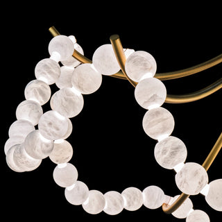 Parel Alabaster Chandelier-Neutral Decor