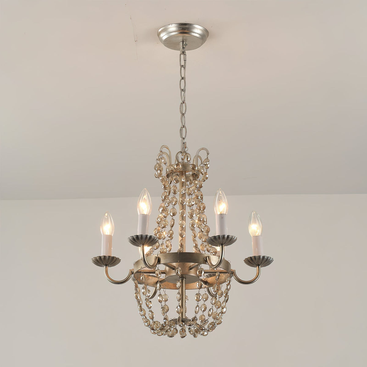 Oraeisra Lustre Cristal Marché Aux Puces Vintage