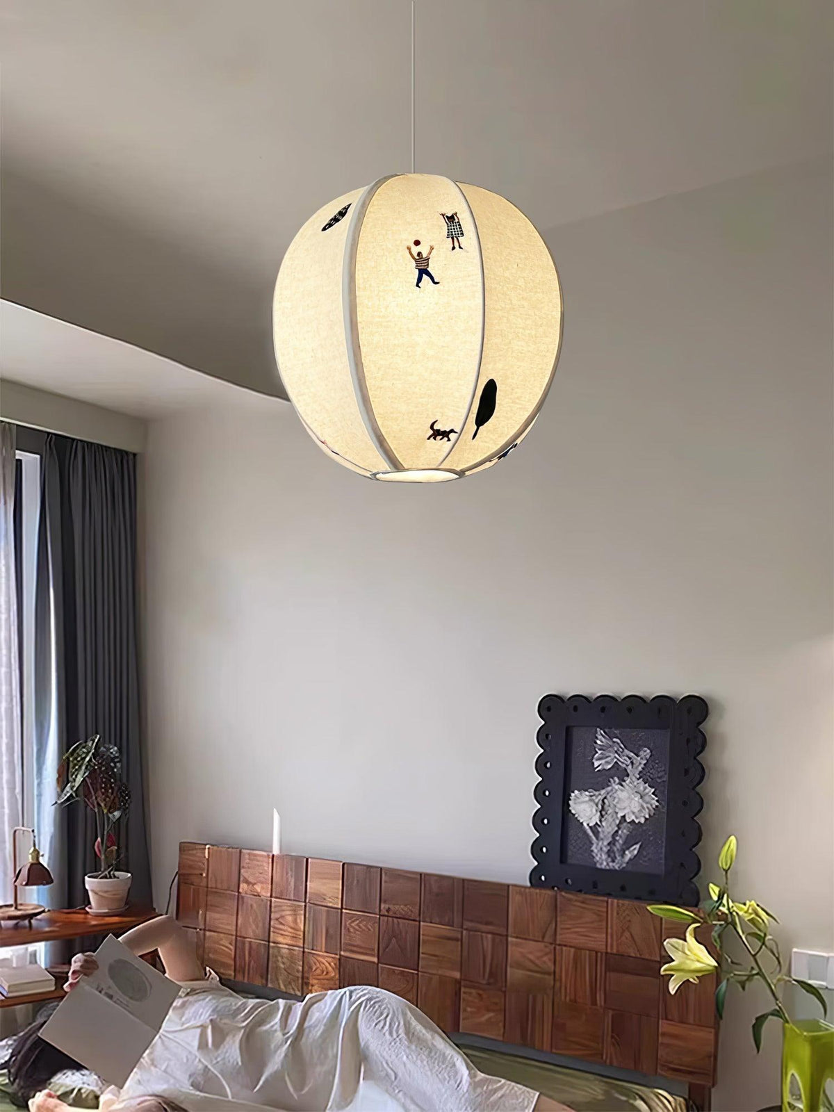 Zelarace Suspension Moderne en Tissu