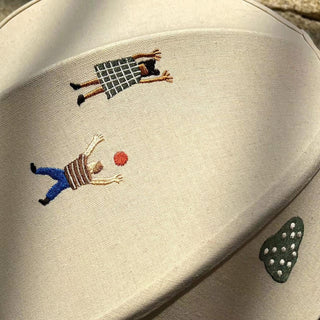 Elva Suspension Boule en Papier avec Motifs Dessinés