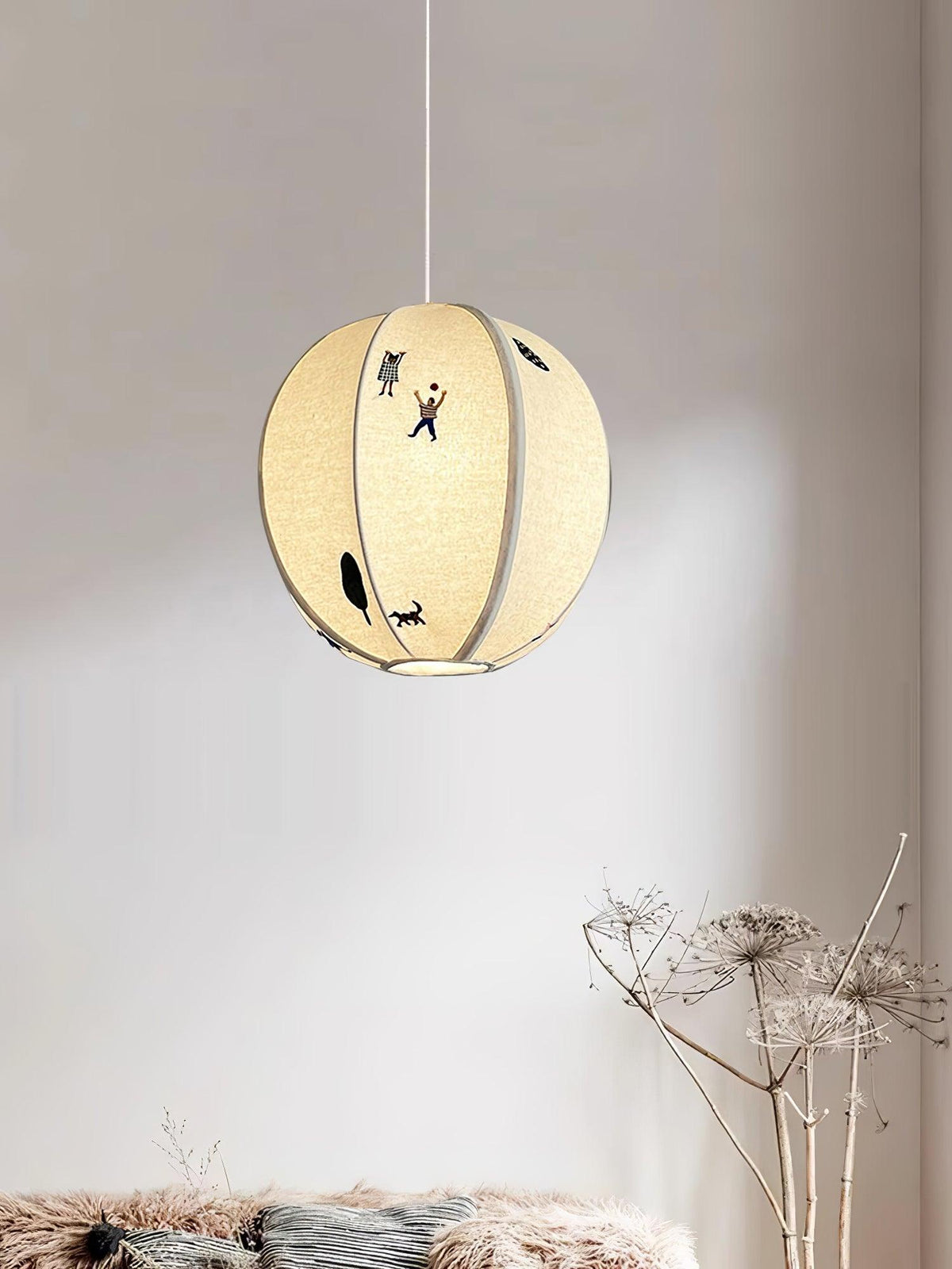 Zelarace Suspension Moderne en Tissu