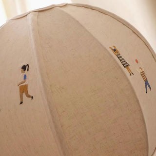 Elva Suspension Boule en Papier avec Motifs Dessinés