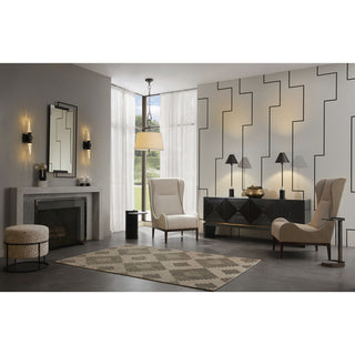 Zesilira Suspension Tissu Noir Vintage Nordic
