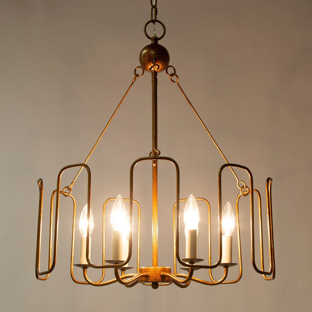 Cocaryra Lustre Métal Industriel Vintage