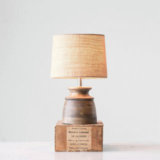 Jarot Lampe à poser en bois