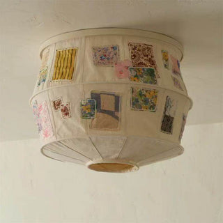 Patchwork Quilt Ceiling Light-Neutral Decor