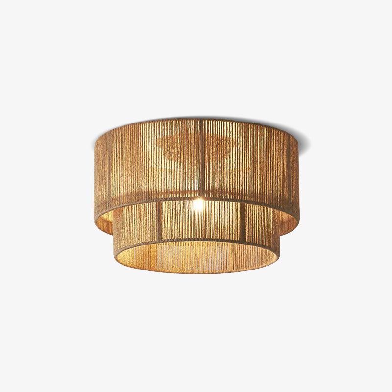 Casora Lampe de Plafond Classique Art en Corde Naturelle