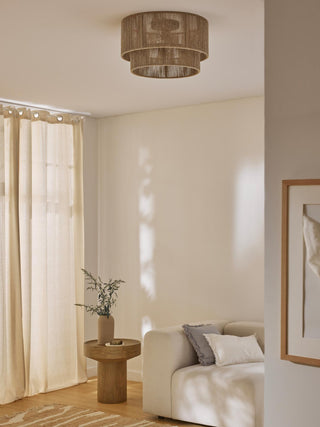 Casora Lampe de Plafond Classique Art en Corde Naturelle