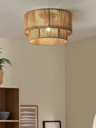 Casora Lampe de Plafond Classique Art en Corde Naturelle