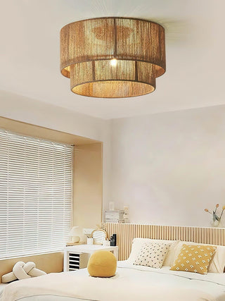 Casora Lampe de Plafond Classique Art en Corde Naturelle