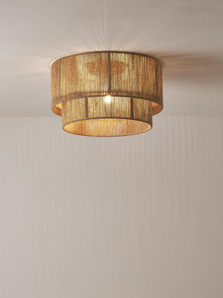 Casora Lampe de Plafond Classique Art en Corde Naturelle