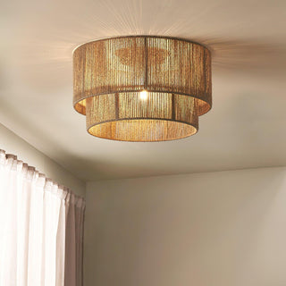 Casora Lampe de Plafond Classique Art en Corde Naturelle