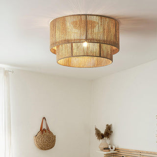 Casora Lampe de Plafond Classique Art en Corde Naturelle