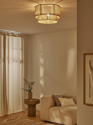 Casora Lampe de Plafond Classique Art en Corde Naturelle