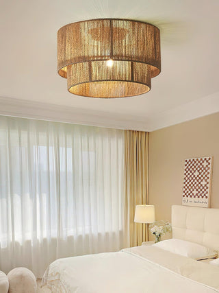 Casora Lampe de Plafond Classique Art en Corde Naturelle