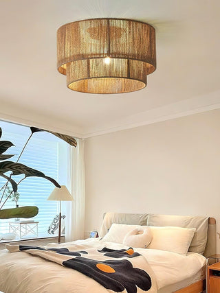 Casora Lampe de Plafond Classique Art en Corde Naturelle