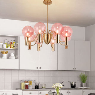 Evmarara Postmodern Luxury Metal Glass Lustre
