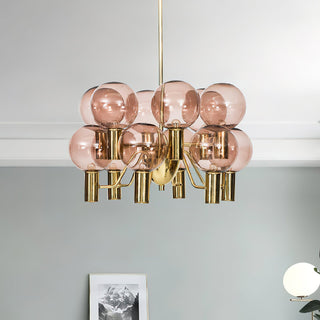 Evmarara Postmodern Luxury Metal Glass Lustre