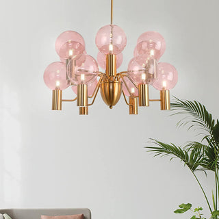 Evmarara Postmodern Luxury Metal Glass Lustre