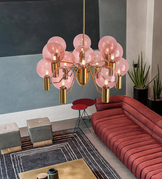 Evmarara Postmodern Luxury Metal Glass Lustre