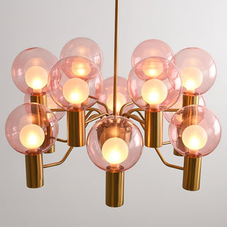 Evmarara Postmodern Luxury Metal Glass Lustre