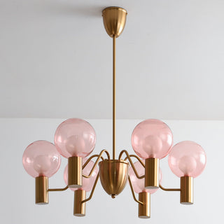 Evmarara Postmodern Luxury Metal Glass Lustre
