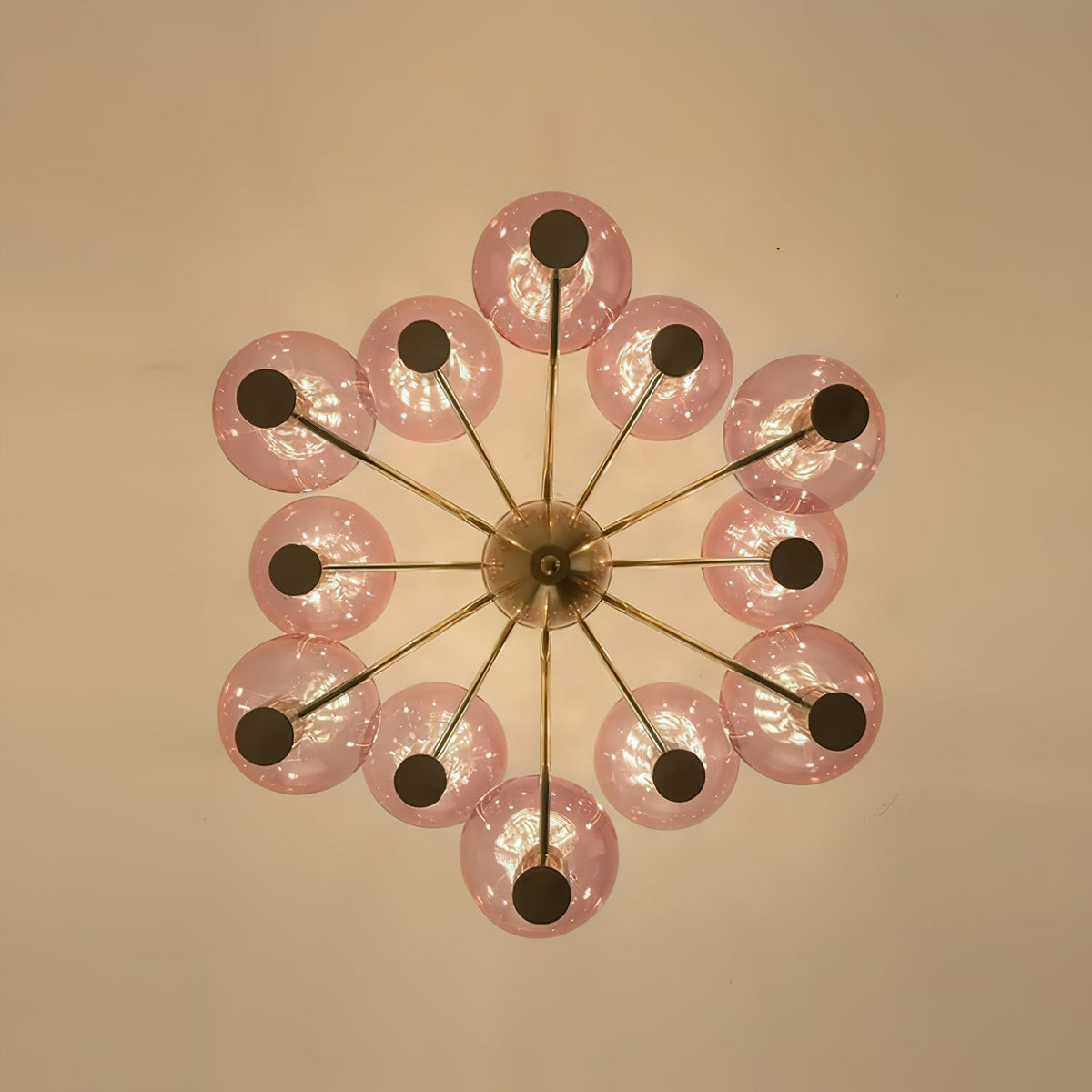 Evmarara Postmodern Luxury Metal Glass Lustre