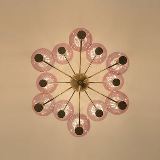 Evmarara Postmodern Luxury Metal Glass Lustre