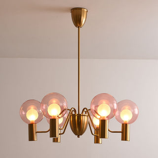 Evmarara Postmodern Luxury Metal Glass Lustre