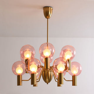 Evmarara Postmodern Luxury Metal Glass Lustre