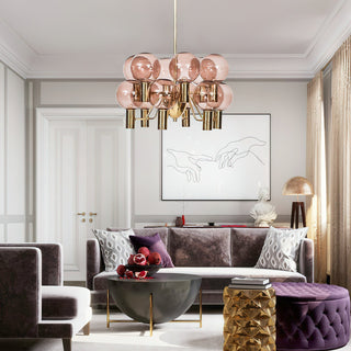 Evmarara Postmodern Luxury Metal Glass Lustre