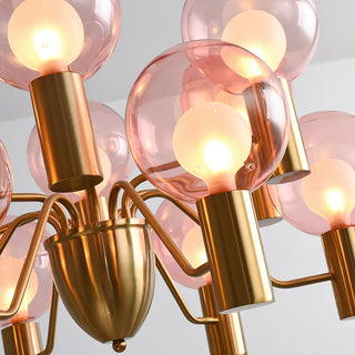 Evmarara Postmodern Luxury Metal Glass Lustre
