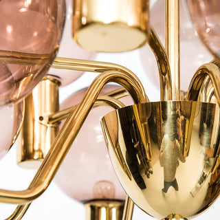 Evmarara Postmodern Luxury Metal Glass Lustre
