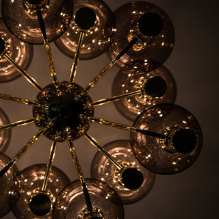 Evmarara Postmodern Luxury Metal Glass Lustre