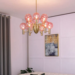 Evmarara Postmodern Luxury Metal Glass Lustre