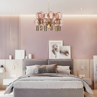 Evmarara Postmodern Luxury Metal Glass Lustre