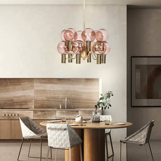 Evmarara Postmodern Luxury Metal Glass Lustre