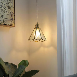 Elarace Suspension Élégante en Laiton et Verre