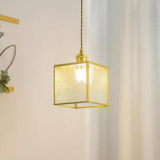 Elarace Suspension Élégante en Laiton et Verre