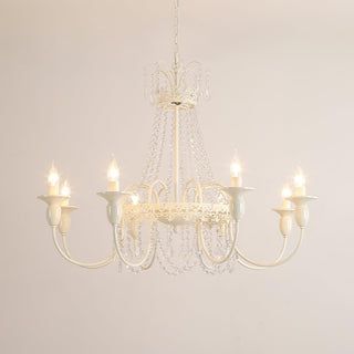 Lustra Lustre Franges en Cristal